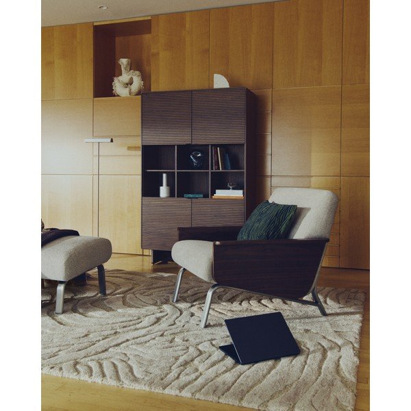 Bež ročno tkana preproga iz mešanice volne 160x230 cm Tribet – Kave Home-image-2