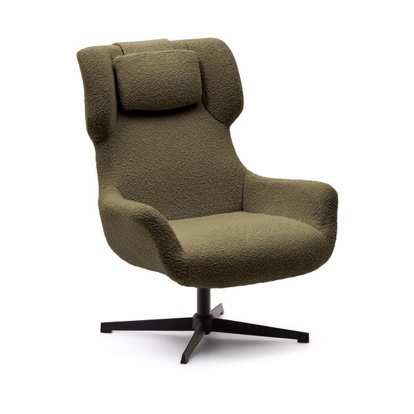 Temno zelen fotelj Zalina – Kave Home