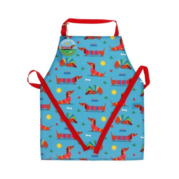 Bombažen otroški predpasnik Sunny Sausage Dog – Rex London-image-3