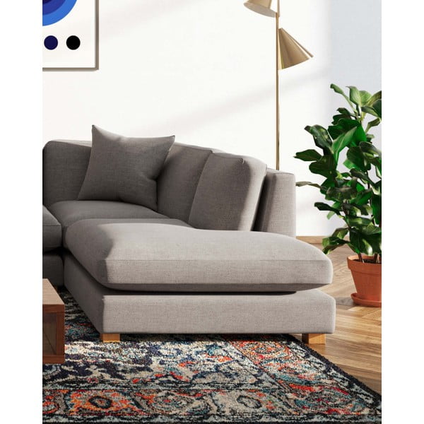 Svetlo siva kotna sedežna garnitura (z desnim kotom) Pomo – Ame Yens-image-4