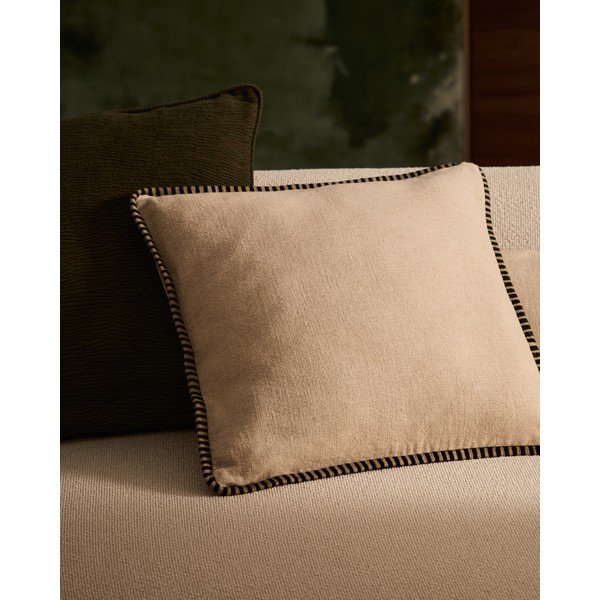 Prevleka za blazino iz mešanice lana 45x45 cm Ardit – Kave Home-image-1