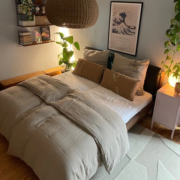 Lanena prevleka za vzglavnik 80x80 cm Natural – Linen Tales-image-2