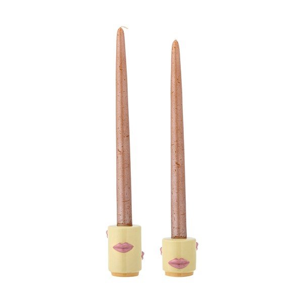 Svečniki v kompletu 2 ks iz kamenine Sassy – Bloomingville-image-3