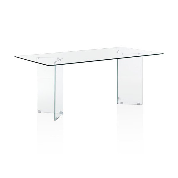 Steklena jedilna miza 90x180 cm Kaya – Tomasucci