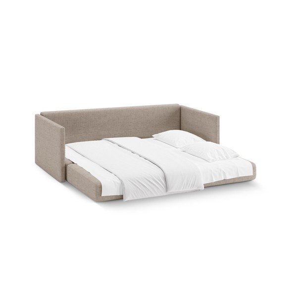 Svetlo rjava raztegljiva sedežna garnitura iz šenilje 209 cm Shannon – Cosmopolitan Design-image-3