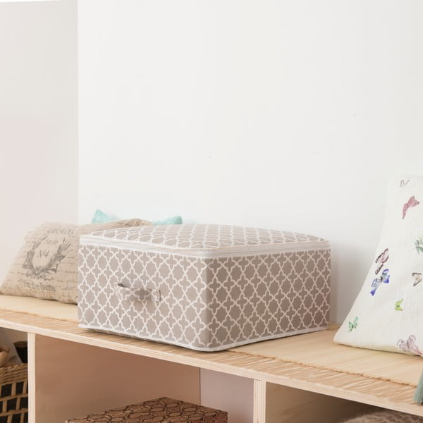 Bež škatla za shranjevanje z zadrgo Compactor, dolžina 46 cm-image-1