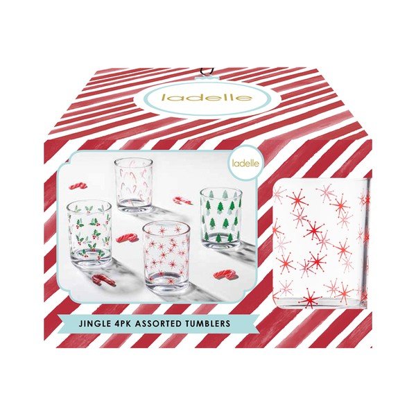Kozarci v kompletu 4 ks 260 ml Jingle – Ladelle-image-1
