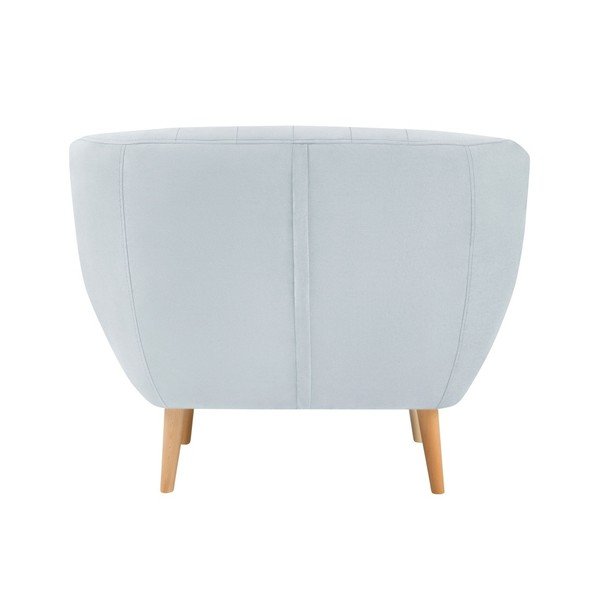 Svetlo moder žameten fotelj Mazzini Sofas Sardaigne-image-3