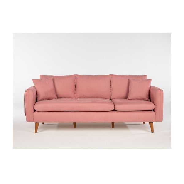 Svetlo rožnata sedežna garnitura 215 cm Sofia – Artie