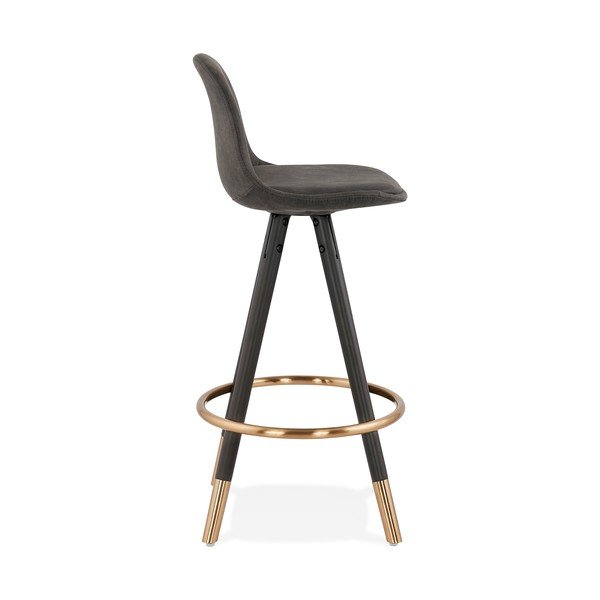 Siv barski stol Kokoon Bruce Mini, višina sedeža 65 cm-image-2
