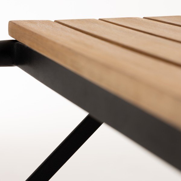 Vrtna jedilna miza s ploščo iz akacije Kave Home Yukari, 165 x 90 cm-image-1