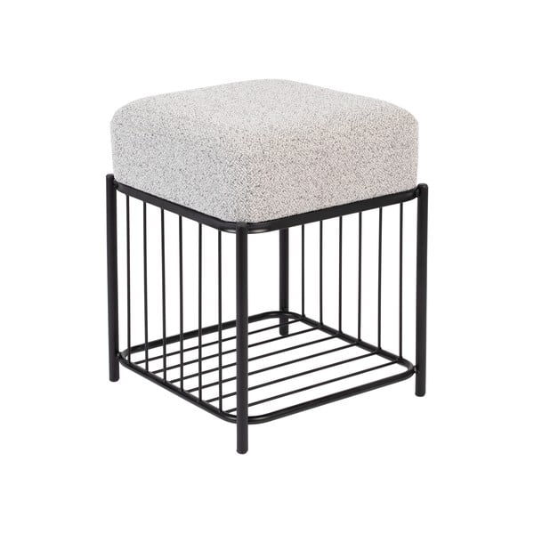 Svetlo siv tabure Milou – White Label-image-2