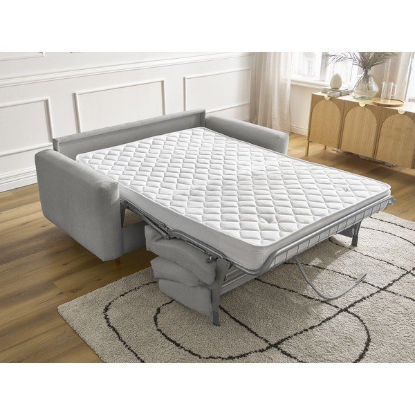 Siva raztegljiva sedežna garnitura za spanje 220 cm Cocoone – Bobochic Paris-image-1