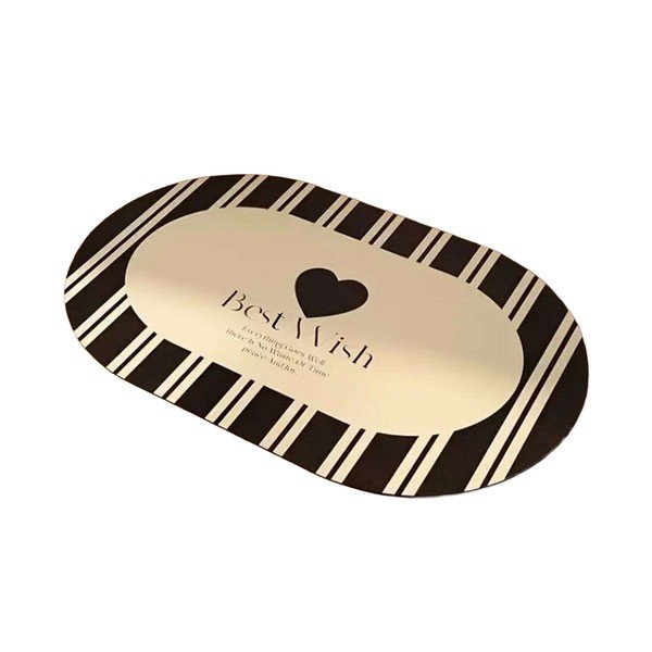 Črna/kremno bela kopalniška preproga 60x100 cm Best Wish – Foutastic