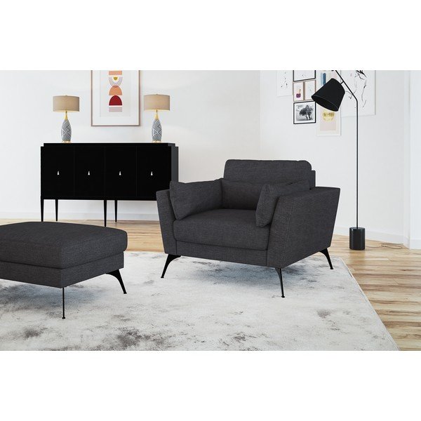 Antracitno siv tabure Marie Claire Home Susan-image-4