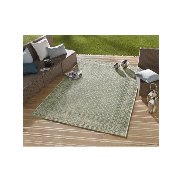 Zeleno-krem zunanja preproga NORTHRUGS Royal, 115 x 165 cm-image-4