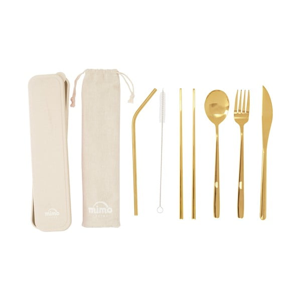 Pribor iz nerjavečega jekla v zlati barvi 6 ks Mimo – Premier Housewares
