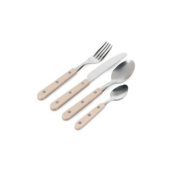 Bež/v srebrni barvi pribor 16 ks iz nerjavečega jekla za 4 osebe Sierra – Salt&Pepper-image-4