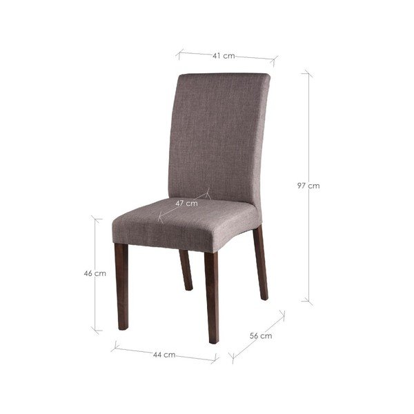 Komplet 2 svetlo sivih jedilnih stolov sømcasa Elsa-image-4