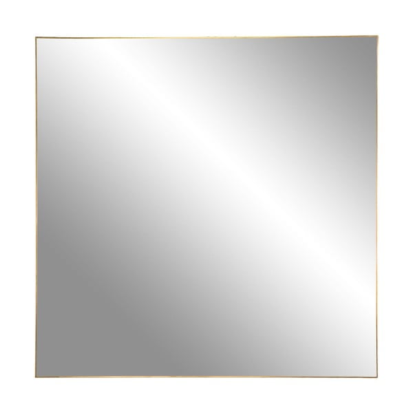 Stensko ogledalo s kovinskim okvirjem iz medenine House Nordic Jersey, 60 x 60 cm
