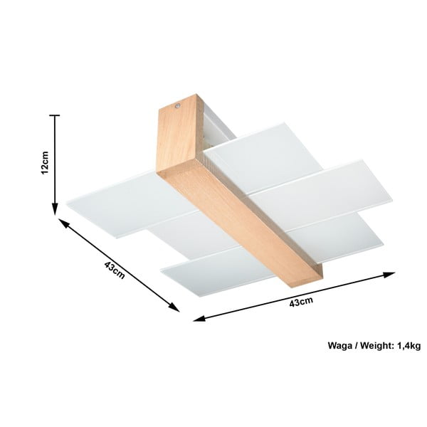 Stropna svetilka Sollux Leda Natural-image-2
