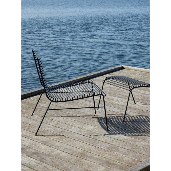 Črn kovinski vrtni stol String – Hübsch-image-4