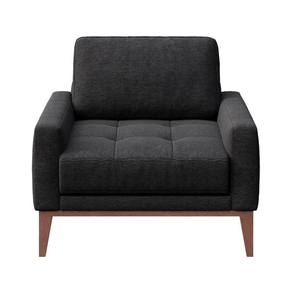 Antracitno siv fotelj MESONICA Musso Tufted