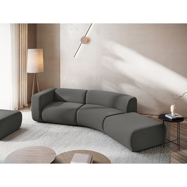 Siv žameten ležalnik (desni kot) Ekahi – Makamii-image-1