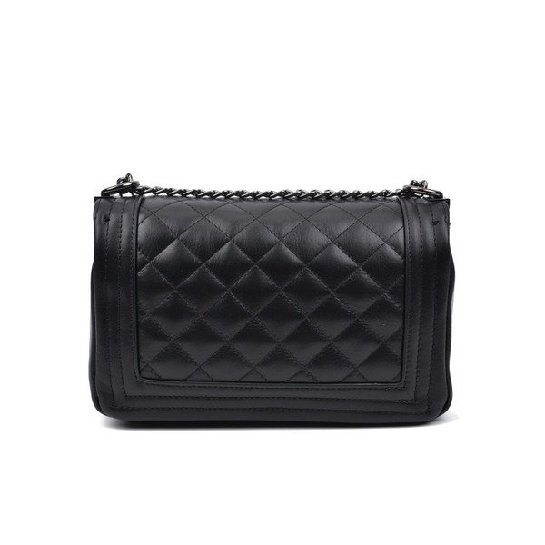 Črna usnjena torbica Anna Luchini Masika-image-1