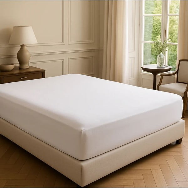 Bela napenjalna rjuha iz renforce bombaža 200x140 cm Ranforce – Mila Home Luxury