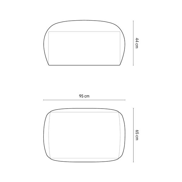 Siv žameten modularni otoman Martina – Micadoni -image-4