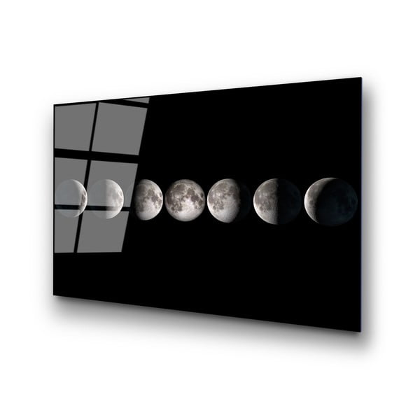 Steklena slika 100x70 cm Moon Phases – Wallity-image-4