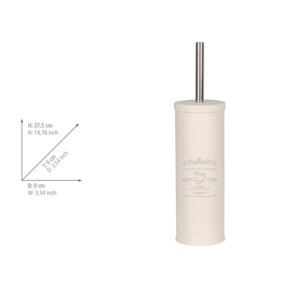 Kremno bela jeklena WC ščetka Home – Wenko-image-2