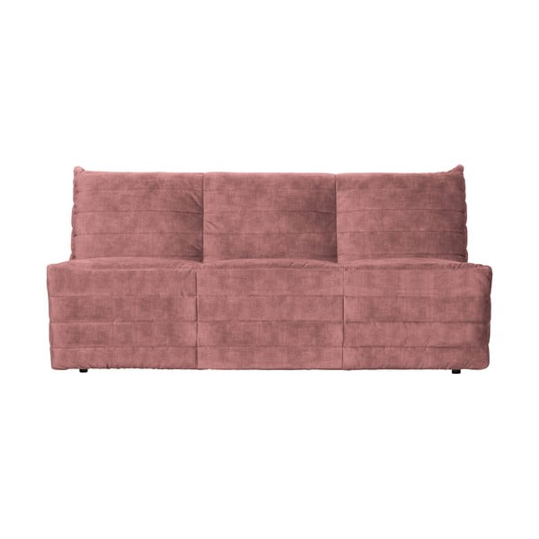 Svetlo rožnata žametna sedežna garnitura 160 cm Bag – WOOOD