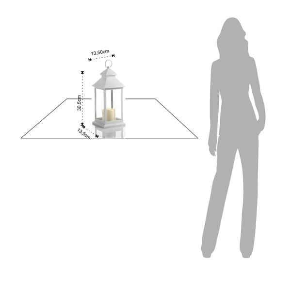 Velika bela dekorativna LED lanterna, primerna za uporabo na prostem Tomasucci Lante-image-2