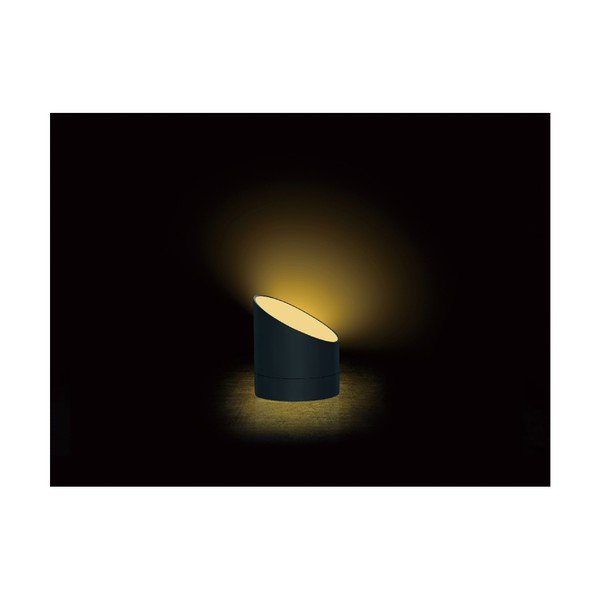 Črna budilka s prikazovalnikom LED Gingko Edge-image-2