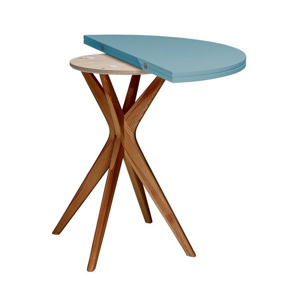 Okrogla raztegljiva jedilna miza 45x90 cm Jubi – Ragaba-image-3