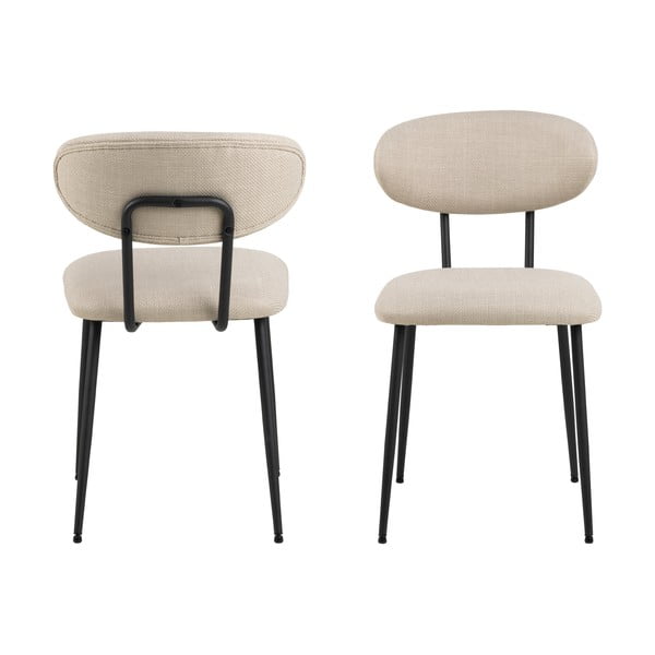 Kremno beli jedilni stoli v kompletu 2 ks Denise – Actona-image-4