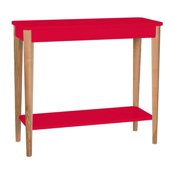 Rdeča konzolna mizica Ragaba Ashme, širina 85 cm