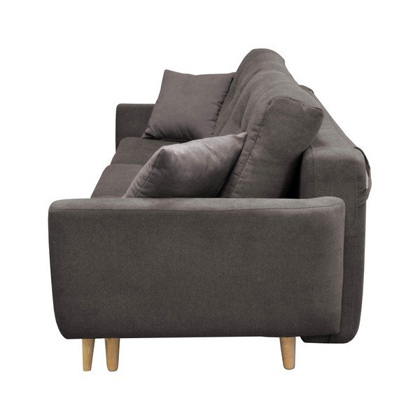 Temno siva raztegljiva sedežna garnitura za tri osebe Cosmopolitan design Barcelona-image-3