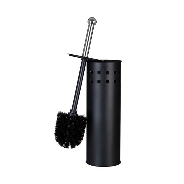 Mat črna kovinska WC ščetka Indy – Premier Housewares-image-3