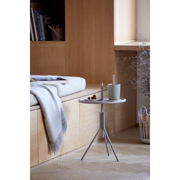 Siva kovinska stranska mizica Zone Inu, ø 33,8 cm-image-2