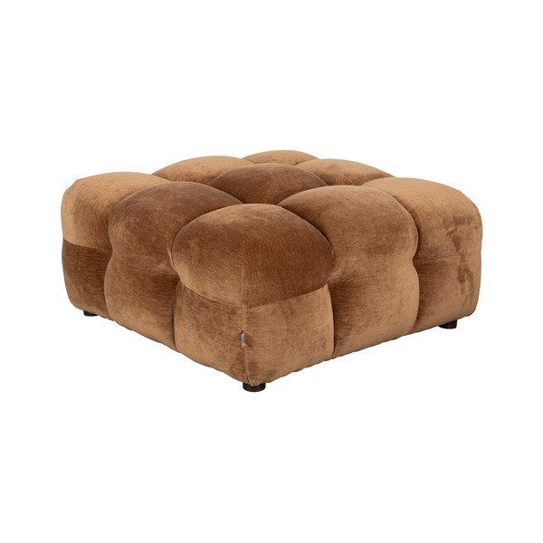 Rjav žameten modularni otoman Hackman – Dutchbone-image-2