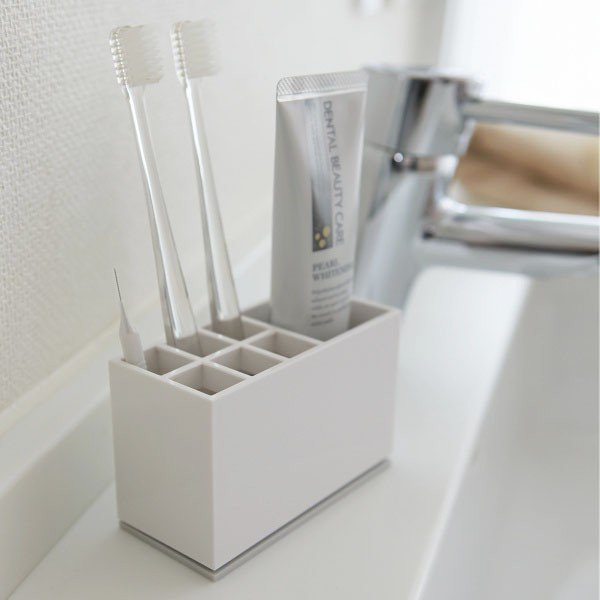 Beli lonček za zobne ščetke YAMAZAKI Mist-image-3