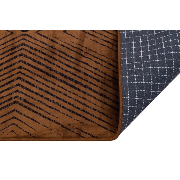 Rjava pralna preproga 180x120 cm - Vitaus-image-2