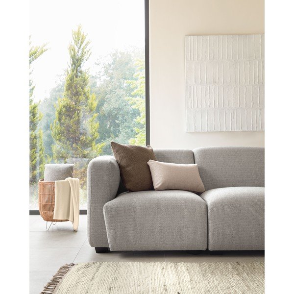 Prevleka za blazino iz šenilje 30x50 cm Galene – Kave Home-image-1