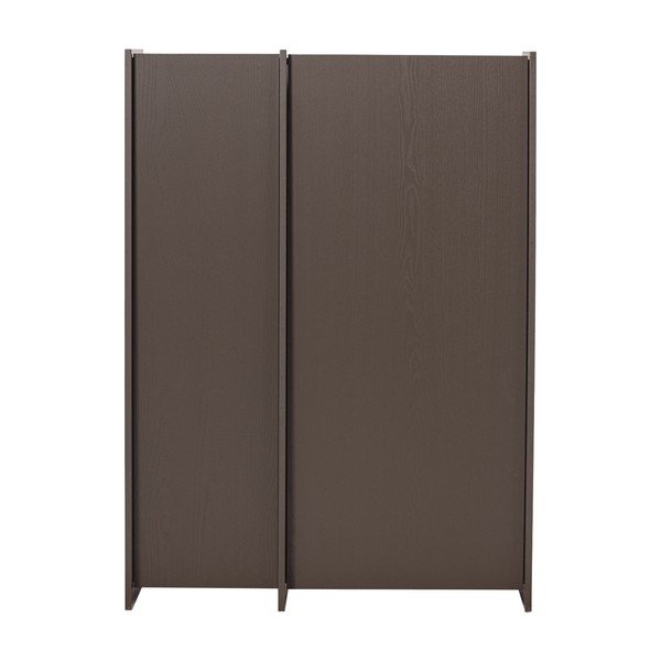 Temno rjava omarica v jesenovem dekorju 102x140x44 cm Brock – WOOOD-image-2