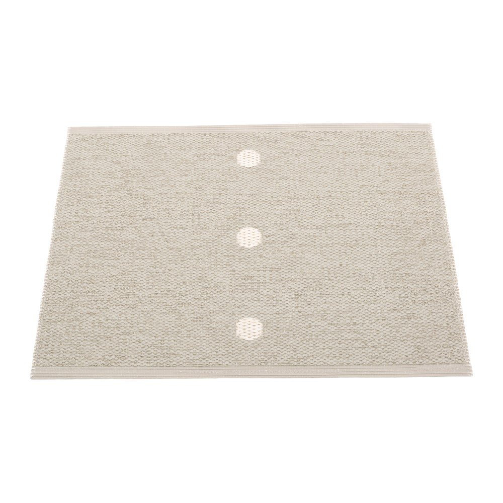 Bež/kremno bela notranja in zunanja preproga Peg Linen Vanilla