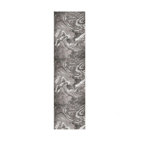 Siva tekač Flair Rugs Marbled, 60 x 230 cm