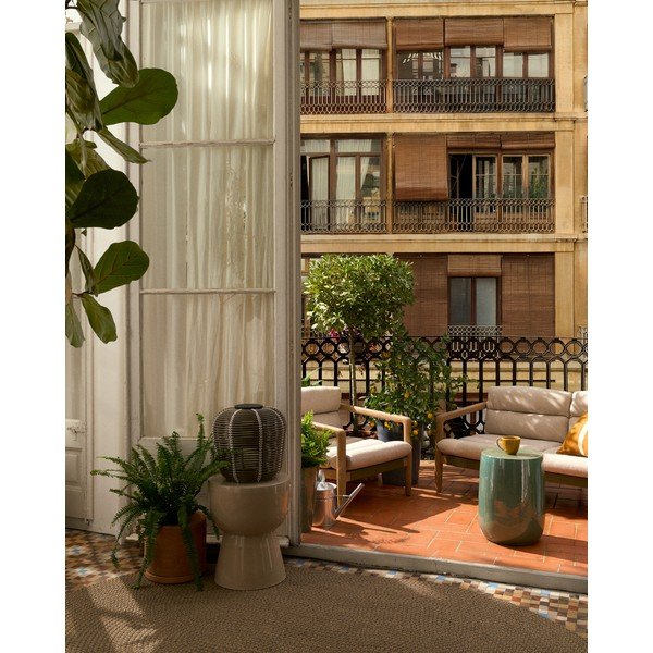 Keramična okrogla vrtna mizica 36x36 cm Mesquida – Kave Home-image-2